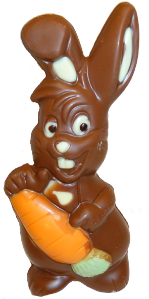 Chocolate Easter Bunny - Chocolate Easter Bunny Clipart (295x591), Png Download