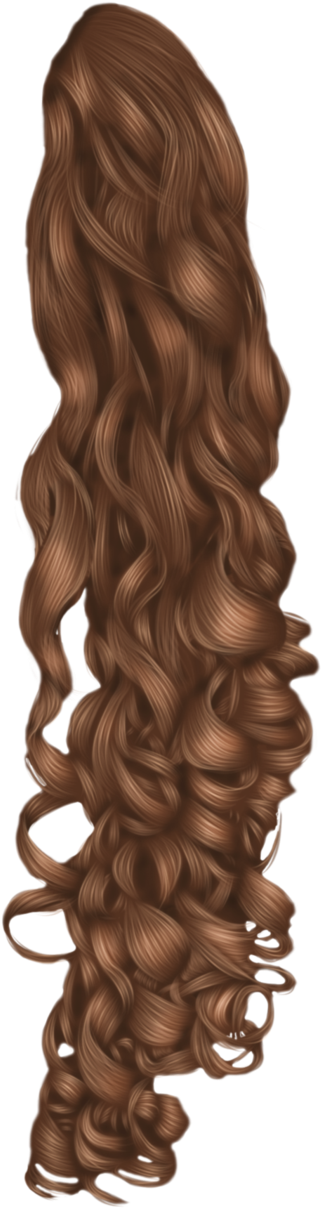 Curly Pony Tail By ~hellonlegs On Deviantart - Lace Wig (632x1265), Png Download