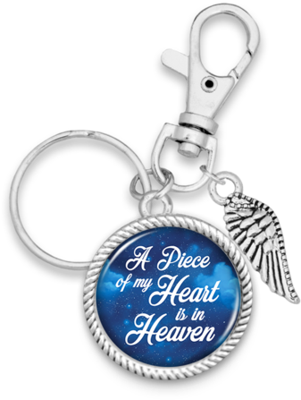 Piece Of My Heart Starry Sky Wing Charm Key Chain - Let Your Dreams Take Flight Airplane Charm Key Chain (480x480), Png Download