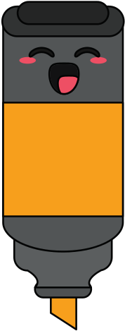 Marker Happy Character Icon Image Icons By - Illustration (550x550), Png Download