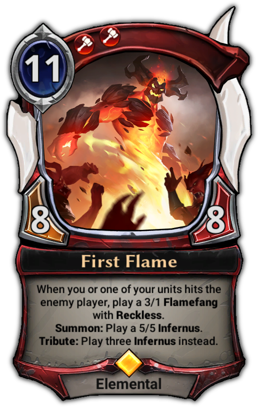 First Flame - Eternal Card Game Dragons (529x832), Png Download