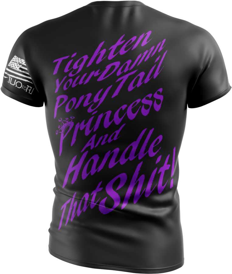 Women' S Tighten Your Ponytail - Active Shirt (854x1024), Png Download