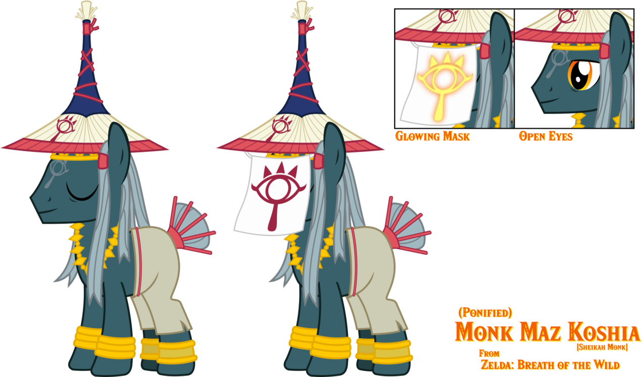 Sketchmcreations, Bracelet, Breath Of The Wild, Clothes, - Zelda Breath Of The Wild Monk Maz Koshia (1280x746), Png Download