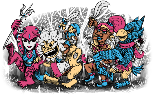 Breath Of The Wild Things - Illustration (571x495), Png Download