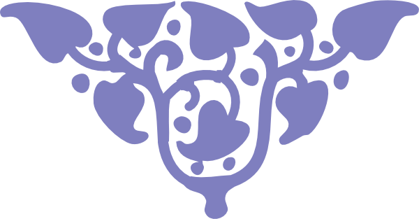 Original Png Clip Art File Vine And Berries Blue Svg (600x313), Png Download