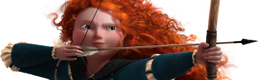 Merida Of Disney's Brave, - Brave Merida (843x262), Png Download