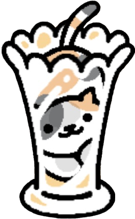 Pasty In The Glass Vase - Neko Atsume Cat In Vase (416x560), Png Download