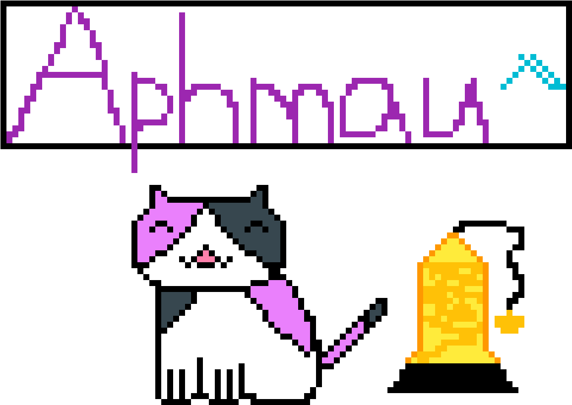 My First Pixel Art Here Aphmau Neko Atsume (1200x1200), Png Download