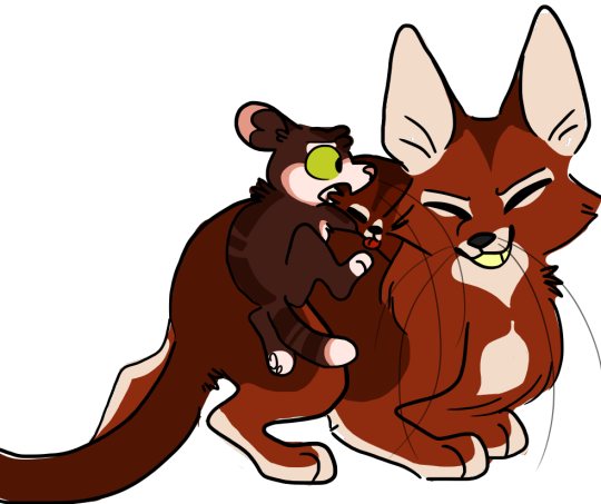 Leafkit Thinks Its Unfair That Squirrelkit Gets To - Cartoon (540x453), Png Download