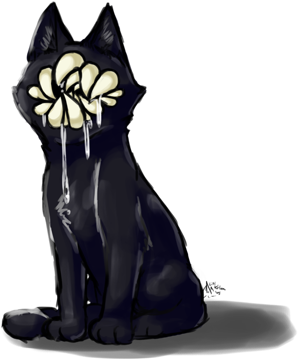 Honestly Neko Atsume Is Sorta Ruined For Me Because - Black Cat (660x750), Png Download