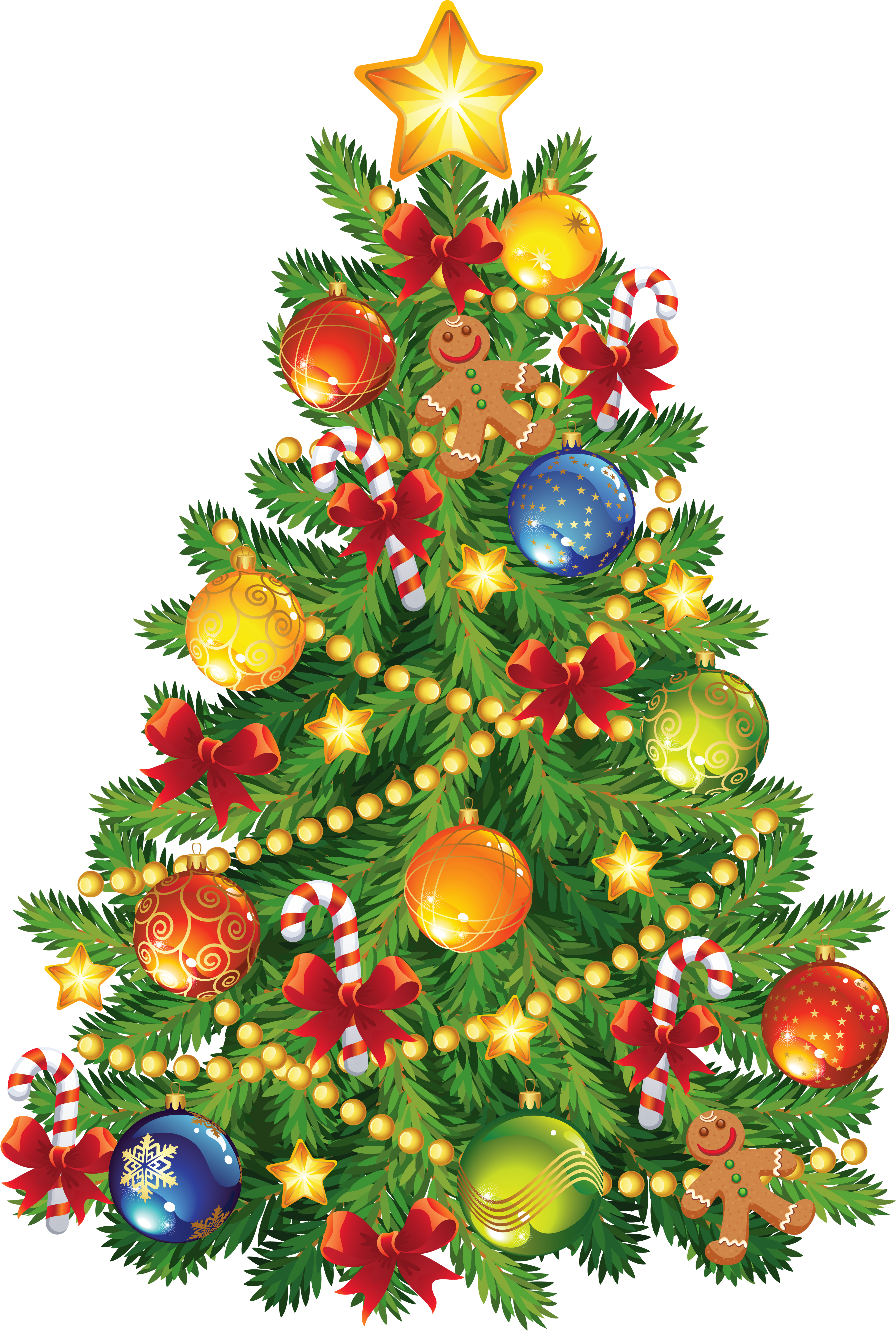 Christmas Tree Clip Art Png (4200x6198), Png Download