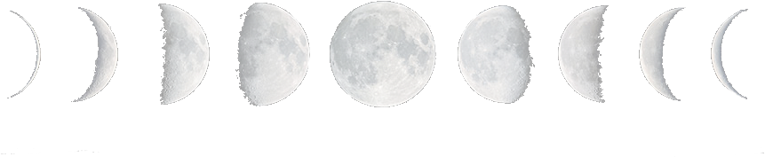 - ☆ Cute Date Ideas ☆ - Phases Of The Moon Transparent (925x240), Png Download