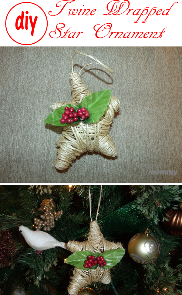 Twine Wrapped Star Ornament - Valentine Sacs,tote Bag (600x973), Png Download