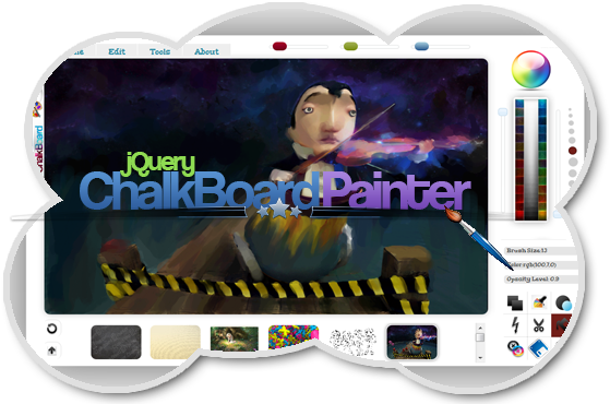 Jquery Chalkboard Painting App - Painting (596x376), Png Download