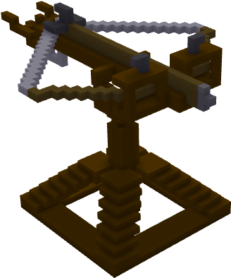 Qb - Voxel Ballista (413x445), Png Download