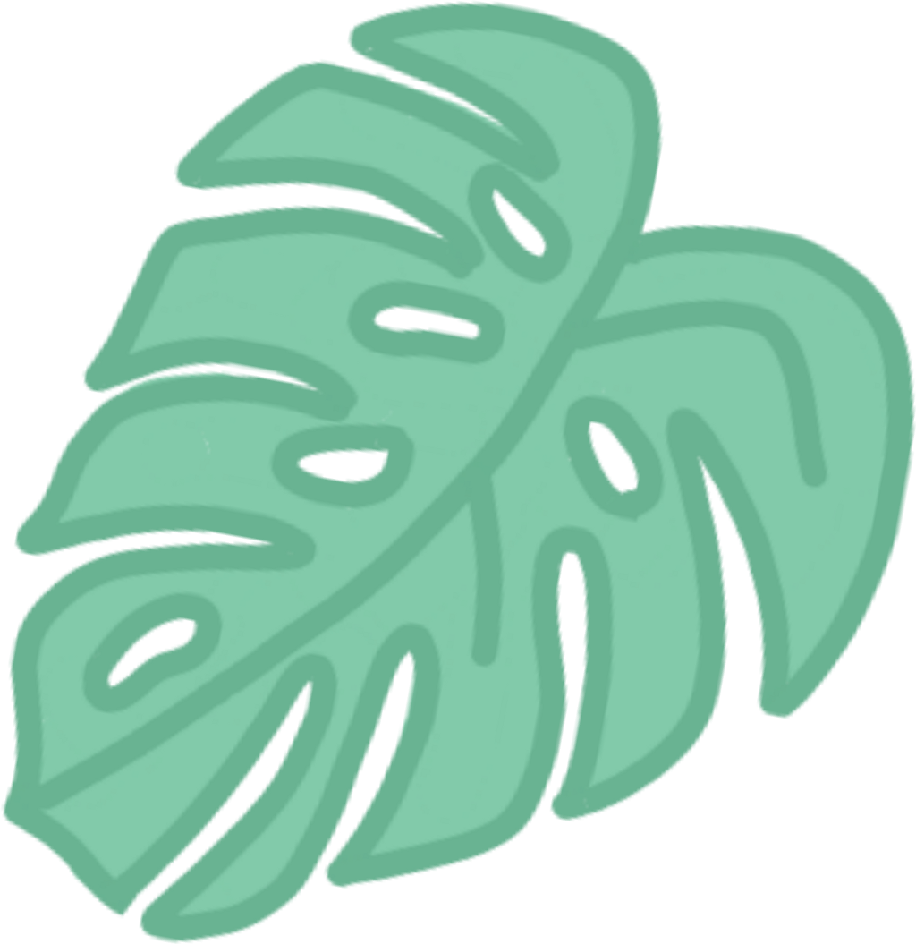 Bananaleaf Jungleleaf Jungle Tree Forest Cute Tumblr - Illustration (1024x1055), Png Download