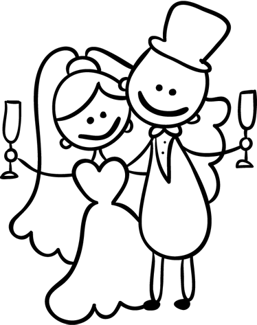 Vinilo Decorativo Novios Brindis - Anstoßen Hochzeit (374x473), Png Download