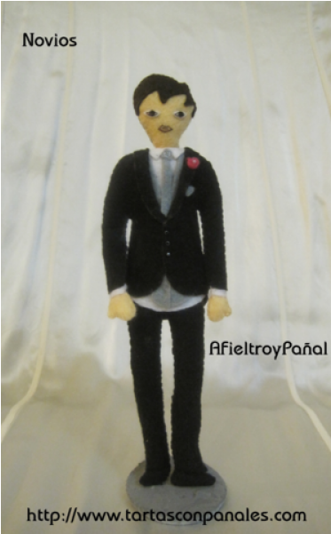 Fieltro Pareja De Novios Para Bodas Personalizados - Tuxedo (600x600), Png Download