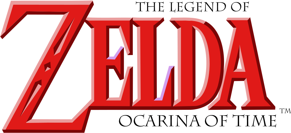 The Legend Of Zelda - Legend Of Zelda Ocarina Of Time Logo (1200x576), Png Download