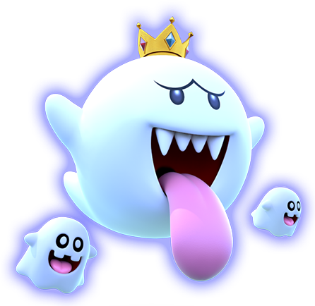 Kingboo Boo Ghost Mario Supermario - Boo Mario (446x434), Png Download