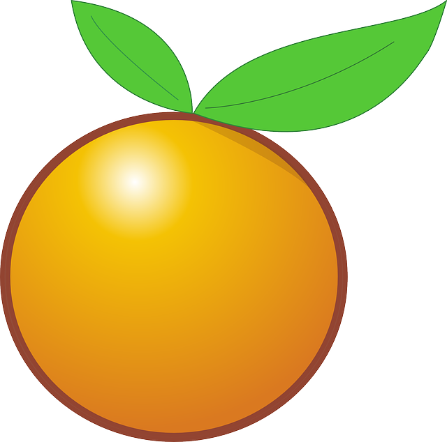 Orange Fruit Clipart Orange Tree - Orange Clipart (640x634), Png Download