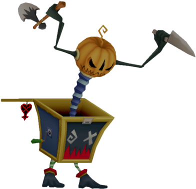 Toy Soldier Fm Pumpkin Form - Kingdom Hearts Birth By Sleep Pumpkin Fight (400x387), Png Download