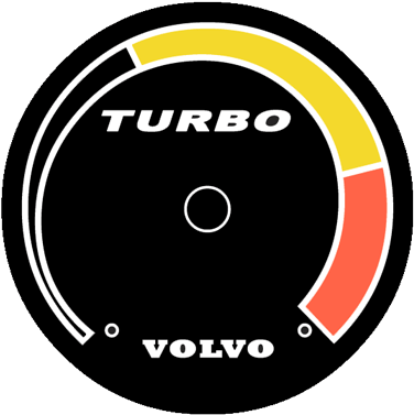 Volvo Turbo Overlay - Ab Volvo (391x384), Png Download