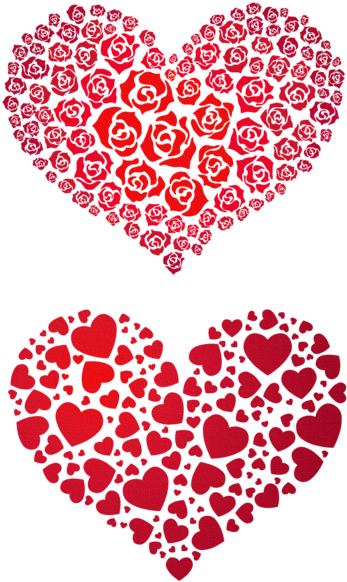Valentine Hearts Png Clipart - Sicohome Scrapbook Heart Printed Scrapbook Album With (360x600), Png Download