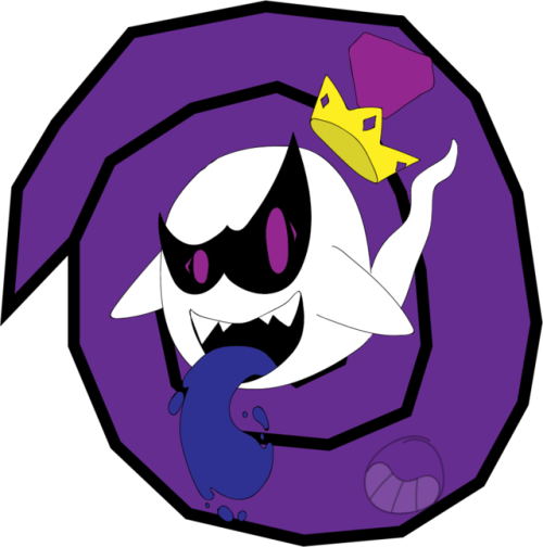 I Drew A Good Ol' King Boo - Cartoon (500x504), Png Download