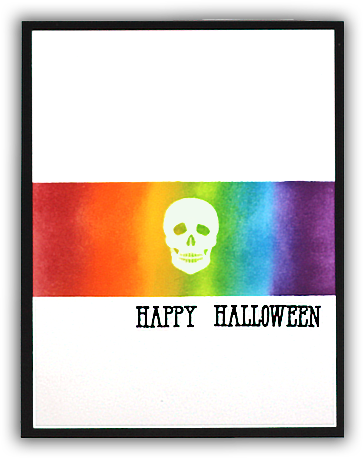 Halloween Mirror Hero Arts Card By Understand Blue - Skull (1295x1600), Png Download
