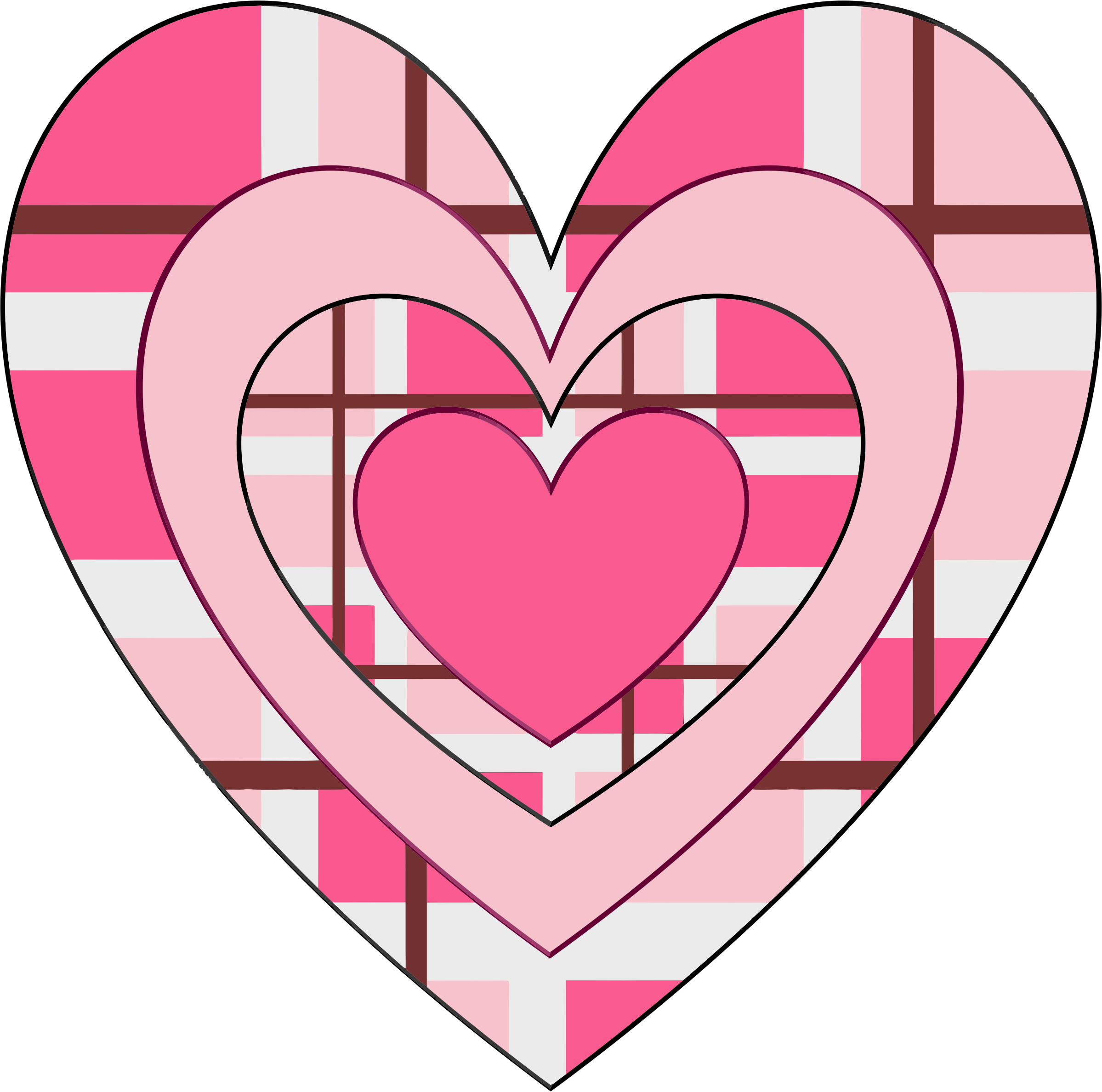 This Free Icons Png Design Of Fancy Valentine Heart (2398x2376), Png Download