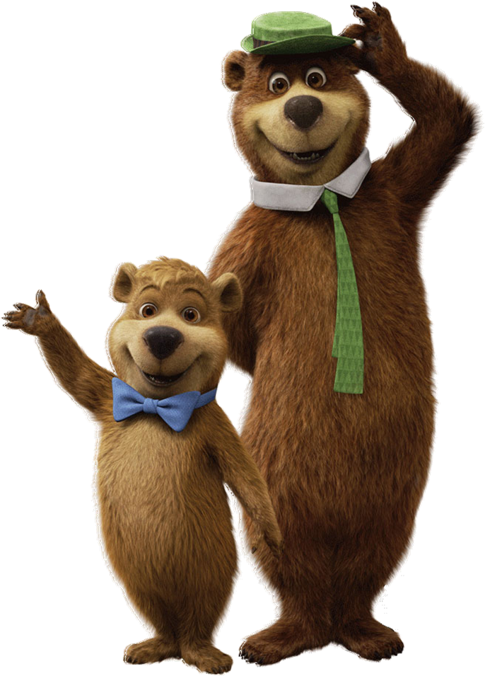 Yogi Bear And Boo Boo Bear - Yogi Bear The Videogame [wii] (811x974), Png Download