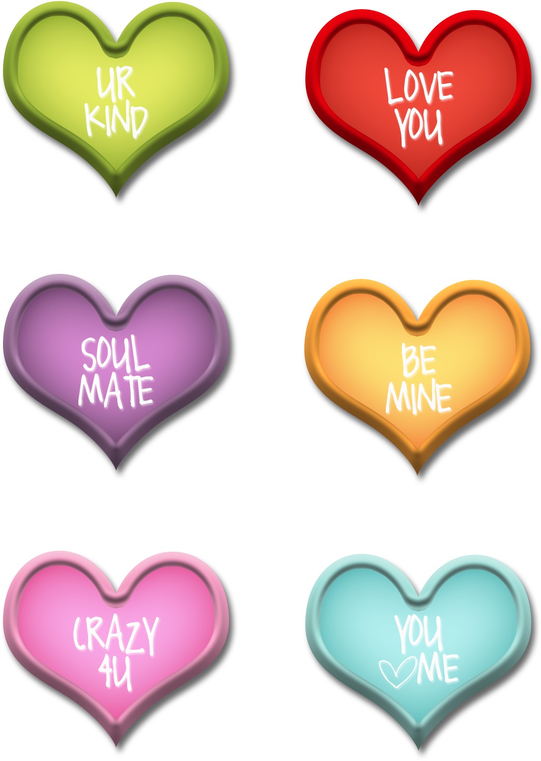 Some Little Valentine Hearts For Your Special Valentine - Portable Network Graphics (1275x1575), Png Download