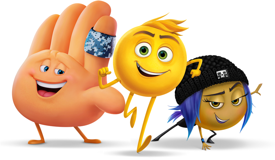 Gene, Jailbreaks And Hi-5 Is An Main Charactet From - Personajes Emojis La Pelicula (986x573), Png Download