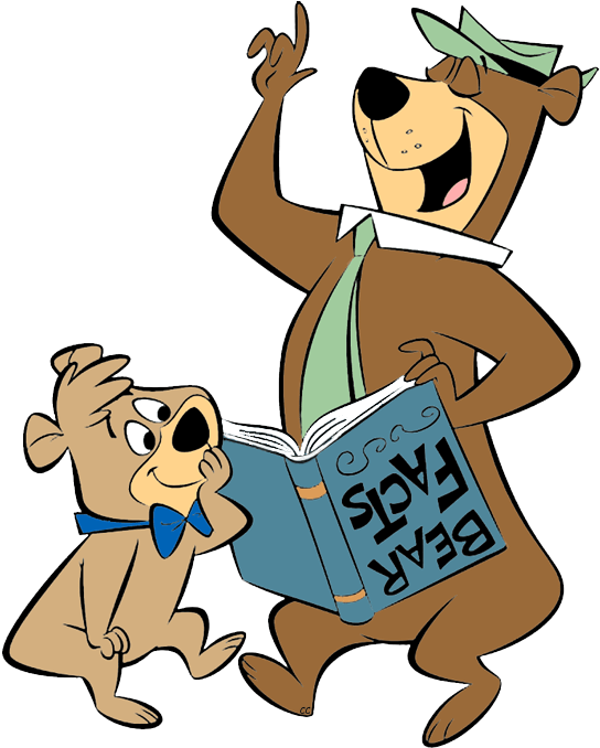 Download - Yogi Bear And Boo Boo (550x684), Png Download