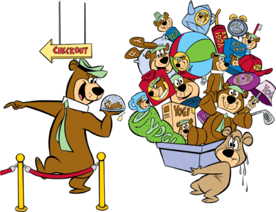 In 2016, The Jellystone Park™ Franchise Had A Record - Yogi Bear (400x307), Png Download