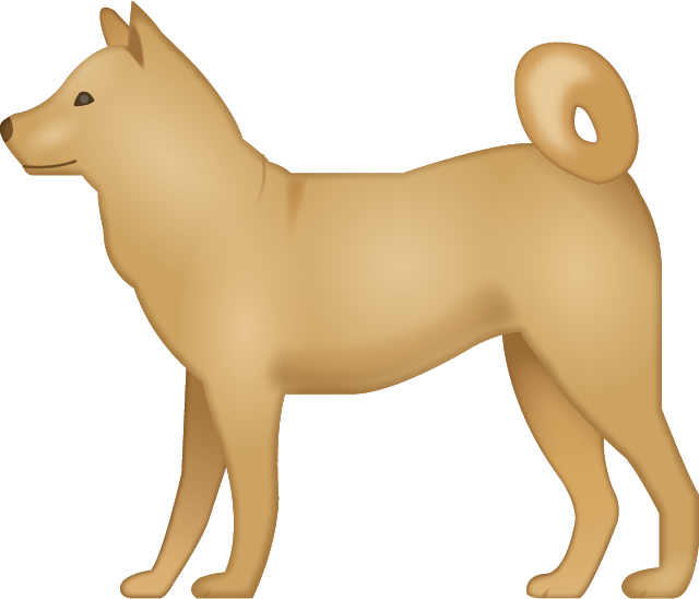 Download Ai File - 🐕 Emoji (640x548), Png Download
