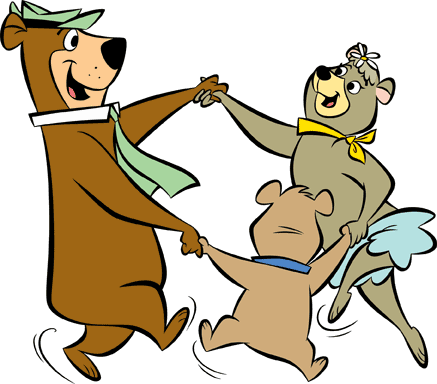 Yogi Bear (437x384), Png Download