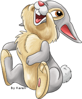 Thumper Free Png Image - Bambi And Thumper Png (500x500), Png Download