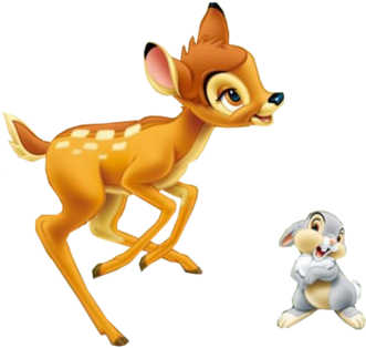 Bambi And Thumper - Bambi Disney (800x600), Png Download