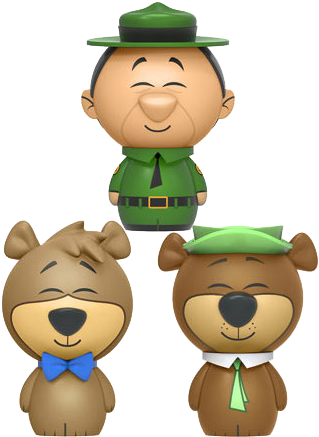 Yogi Bear, Boo Boo, & Ranger - Vinyl Sugar Yogi Bear (3-pack) Dorbz (318x445), Png Download