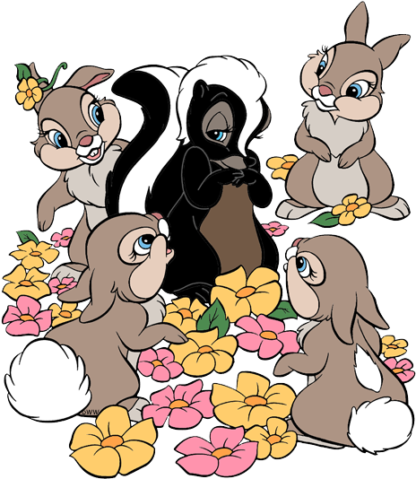 Thumper Flower, Thumper's Sisters - Thumper's Sisters (475x539), Png Download