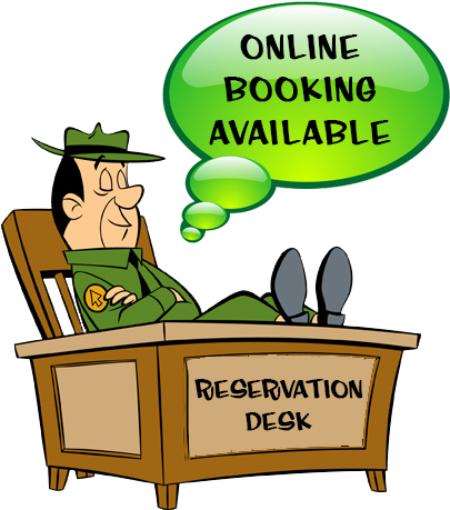 Make Your Online Reservations At Yogi Bear's Jellystone - Yogi Bear Park Ranger (500x475), Png Download