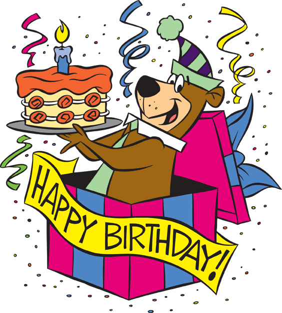 Yogi Bear Asks For Canned Food To Be Donated To The - Yogi Bear Birthday Card (564x625), Png Download