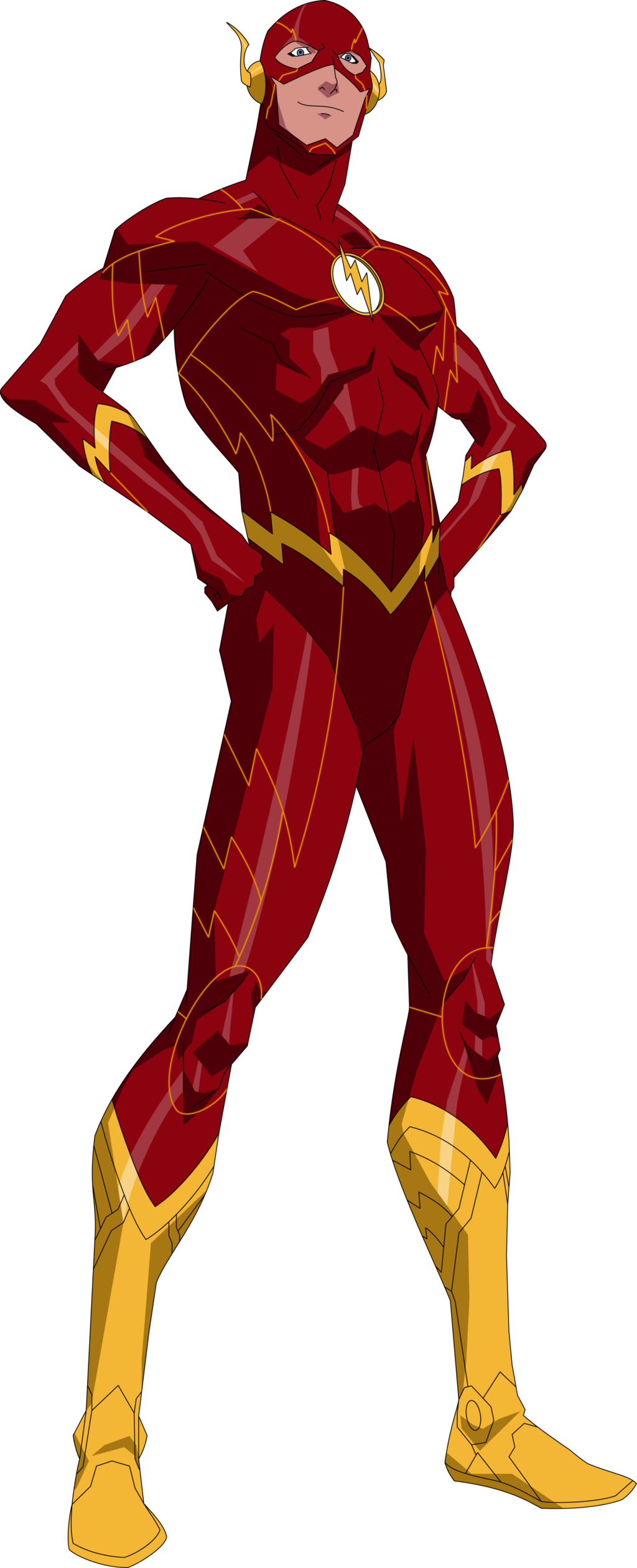 The Great Newspaper Comics Challenge Part Png Transparent - Flash Family New 52 (1024x2519), Png Download