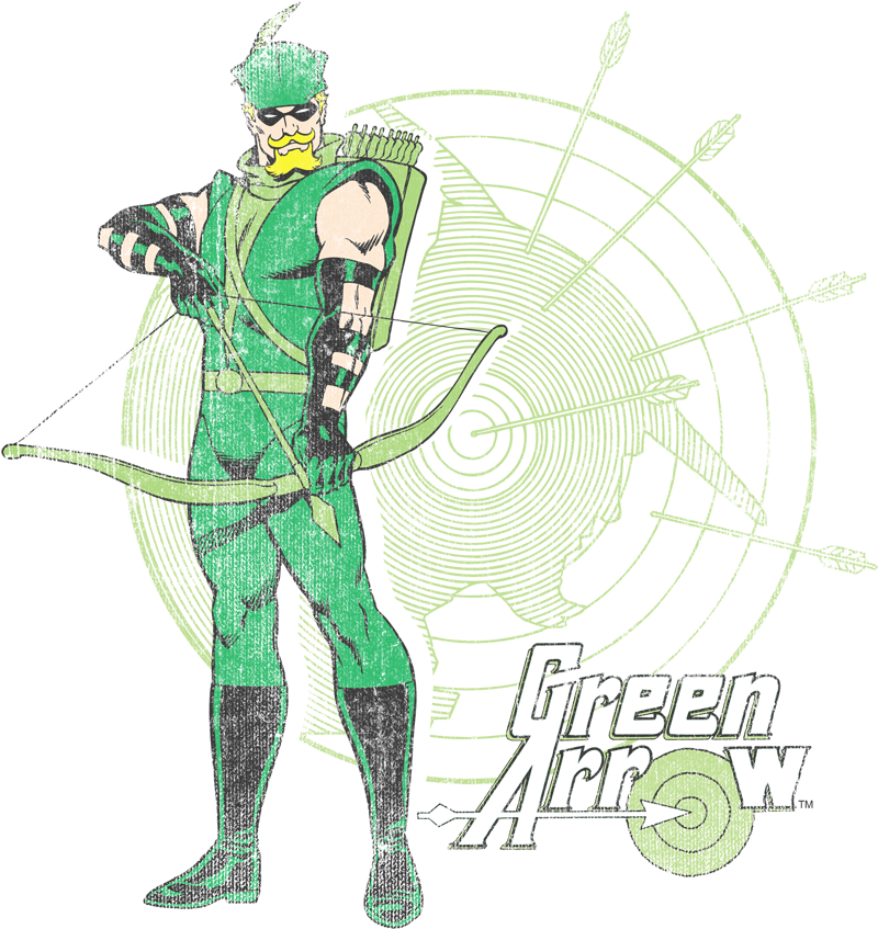 Dc Comics Arrow Target Men's Regular Fit T-shirt - Superhero Opposites (864x875), Png Download