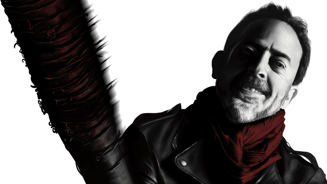 Picture - Negan Render (1100x620), Png Download
