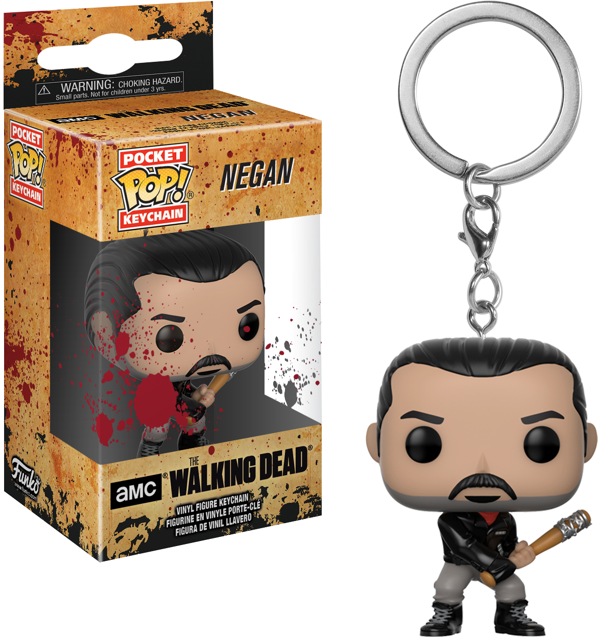 Pocket Pop Keychain - Negan Pocket Pop (1300x1300), Png Download