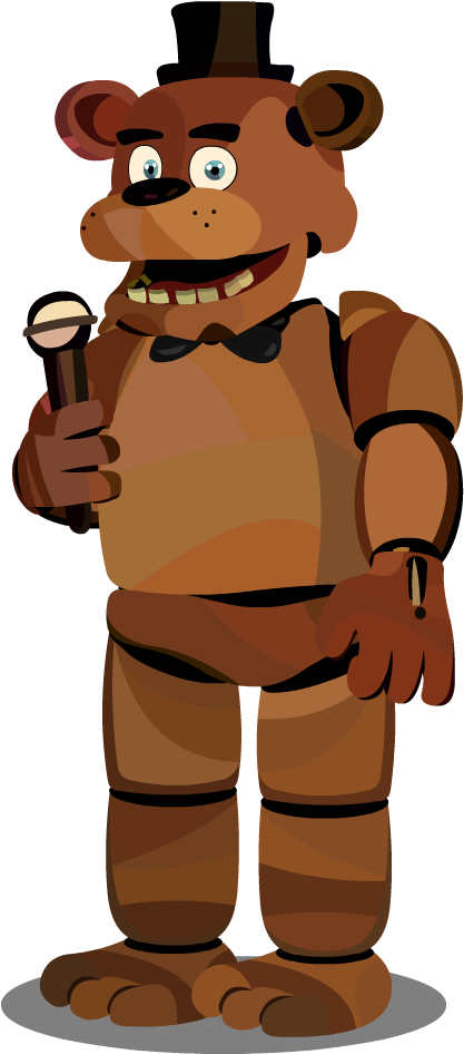 Freddy Fazbear Puppet By - Five Nights At Freddy's (435x945), Png Download