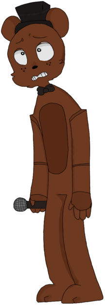 Freddy Fazbear By Pitchwitch On Deviantart Clip Black - Freddy Fazbear Cute Drawing (400x676), Png Download